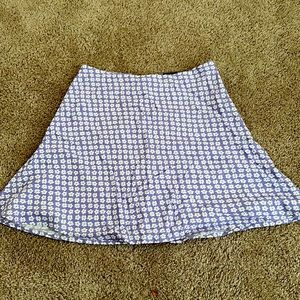 Purple Floral mini skirt